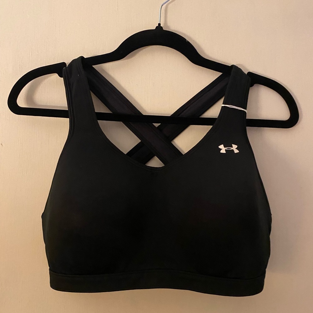 Under Armour Black Crossback Sports Bra